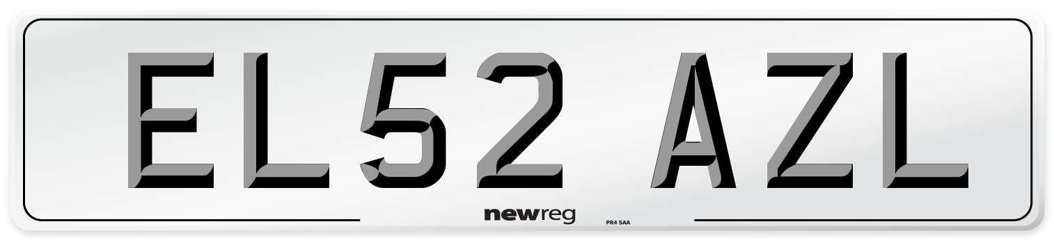 EL52 AZL Number Plate from New Reg